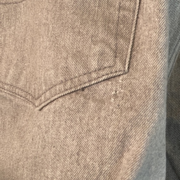 Vintage light gray 40” waist acid washed 90’s pleated jeans. Gate Jeans original - Picture 5 of 7